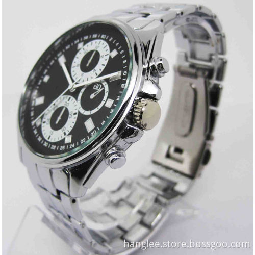 2013 Quartz Black Dial Watch for Men (HAL-1251)